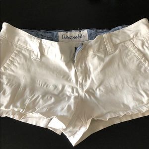 Aeropostale white short shorts
